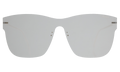 Front view of Newbury Mask Sunglasses in Metal/Metal