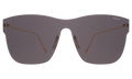 Front view of Newbury Mask Sunglasses in Grey/Grey