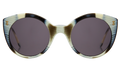 Front view of Palm Beach Sunglasses in Horn/Grey