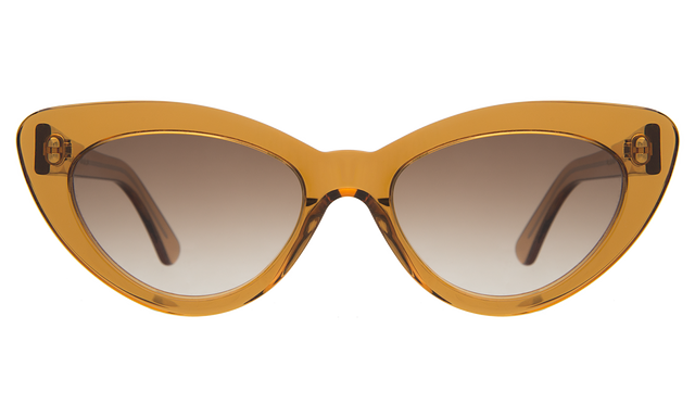 Pamela Sunglasses front view in Cider with Brown Flat Gradient