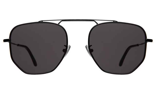 Patmos Sunglasses in Black with Grey Flat