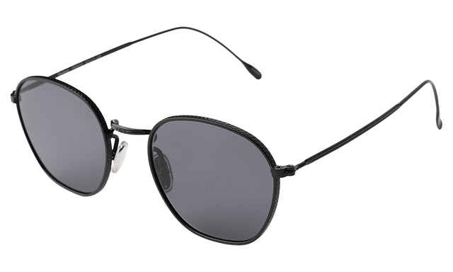 Prince Sunglasses Side Profile in Black / Grey Flat