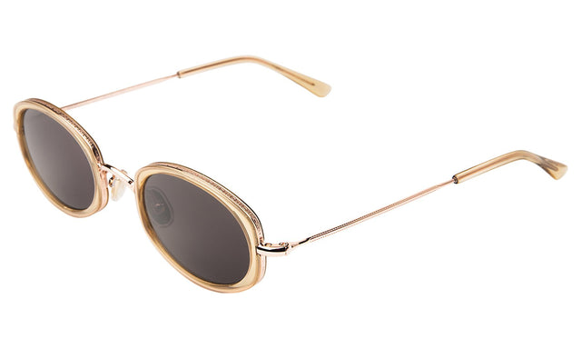 Ravello II Sunglasses side view in Citrine/Rose Gold Grey