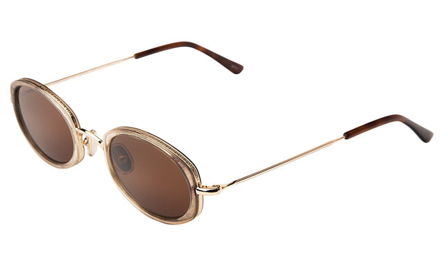 Ravello II Sunglasses side view in Cocoa/Gold w/ Brown Lenses