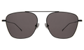 Front view of Samos Sunglasses in Black/Grey Flat