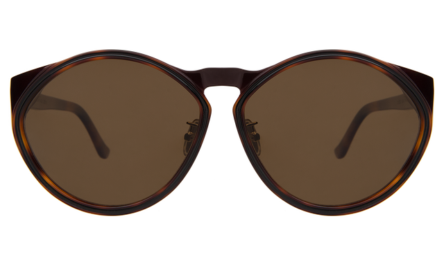 Sandie Sunglasses in Havana with Brown Flat