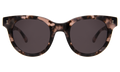 Front view of Sicilia Sunglasses in Blush Tortoise/Grey