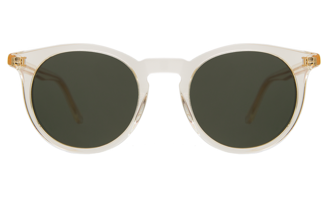 Sterling Sunglasses in Champagne with Olive Flat