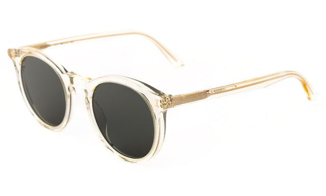 Sterling Sunglasses Side Profile in Champagne / Olive Flat