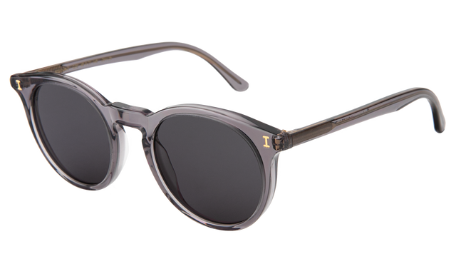 Sterling Sunglasses Side Profile in Mercury / Grey Flat