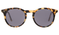 Front view of Sterling Sunglasses in Tortoise/Grey Flat