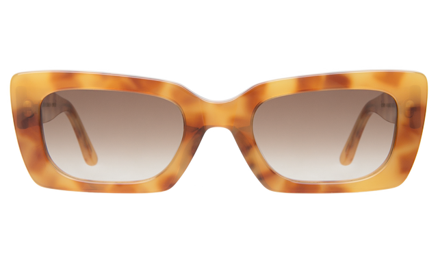 Wilson Sunglasses in Amber with Brown Flat Gradient