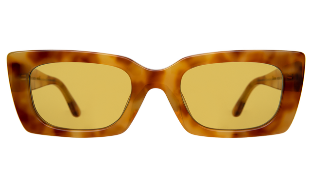 Wilson Sunglasses in Amber with Honey Flat See Through