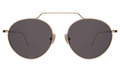Front view of Wynwood II Sunglasses in Rose Gold/Grey Flat