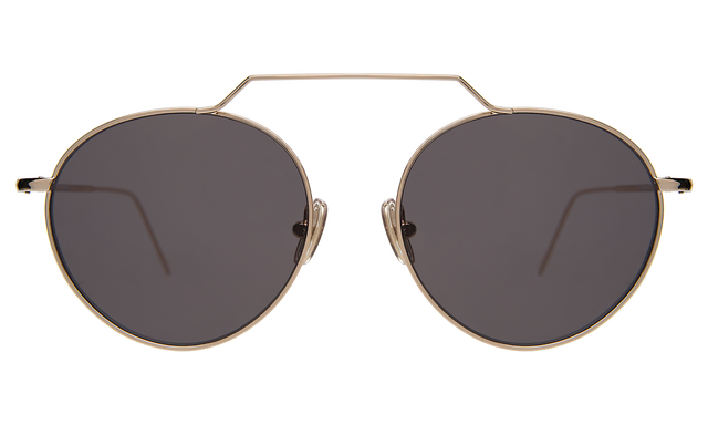 Wynwood II Sunglasses Side Profile in Rose Gold / Grey Flat Lenses