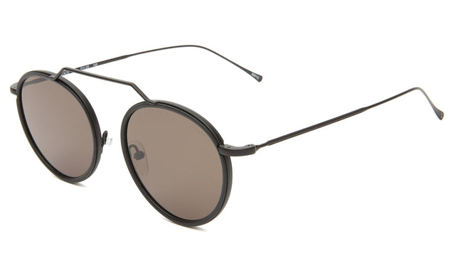  Wynwood Ace Sunglasses Side Profile in Matte Black / Grey Flat
