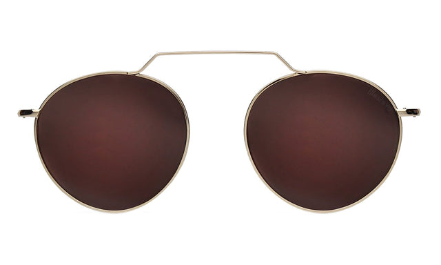  Wynwood II Sunglasses in Gold with Brown Flat Lenses