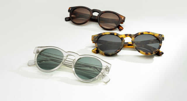 Leonard in Havana, Leonard in Champagne, and Leonard II E Sunglasses in Tortoise