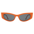 Front view of Alexa Sunglasses in Aperol/Grey Flat