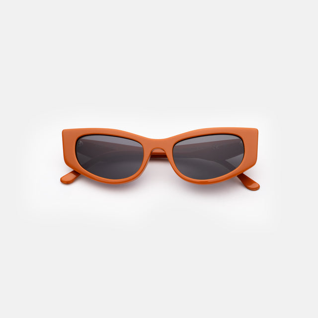 Alexa Sunglasses side view in Aperol / Grey Flat