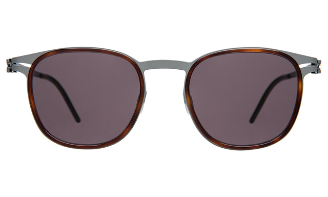 Astor Titanium Sunglasses in Havana/Matte Gunmetal with Grey