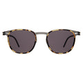 Front view of Astor Titanium Sunglasses in Tortoise/Matte Silver/Grey