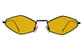 Front view of Astoria Sunglasses in Black/Honey Flat See Through