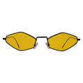 Front view of Astoria Sunglasses in Black/Honey Flat See Through