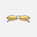 Front view of Astoria Sunglasses in Black/Honey Flat See Through