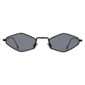 Front view of Astoria Sunglasses in Matte Black/Grey Flat