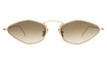 Front view of Austria Sunglasses in Gold/Taupe Flat Gradient