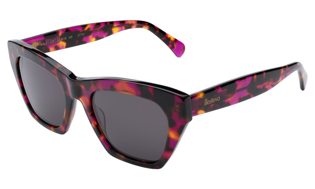 Bali Sunglasses Side Profile in Violet Havana / Grey