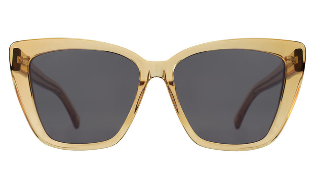 Barcelona Sunglasses in Citrine with Grey Flat