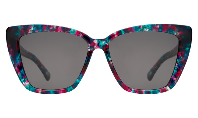 Barcelona Sunglasses in Cosmic with Grey Flat