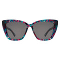 Front view of Barcelona Sunglasses in Cosmic/Grey Flat
