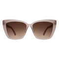 Front view of Barcelona Sunglasses in Thistle/Brown Flat Gradient