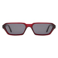 Front view of Baxter II Sunglasses in Burgundy/Grey