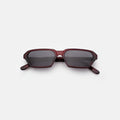 Front view of Baxter II Sunglasses in Burgundy/Grey