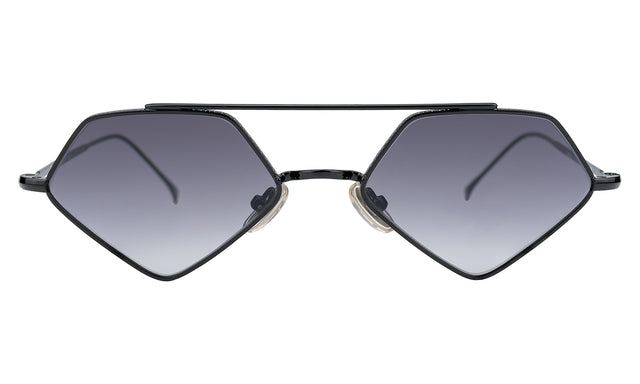 Bayley Sunglasses in Black with Grey Flat Gradient