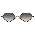 Front view of Beak Ace 53 Sunglasses in Flame/Rose Gold/Grey Flat Gradient