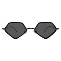 Front view of Beak Ace 53 Sunglasses in Matte Black/Grey Flat