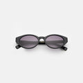 Front view of Bedford Sunglasses in Black/Grey Gradient