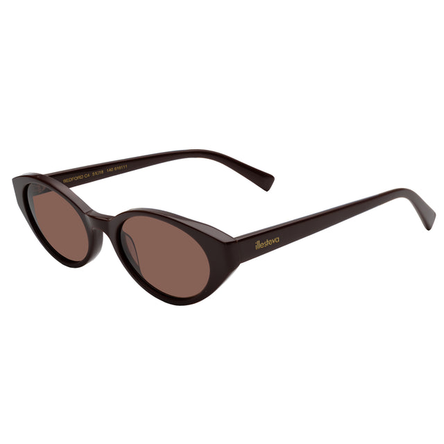 Bedford Sunglasses side view in Bordeaux / Brown