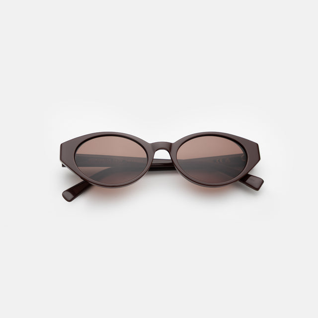 Bedford Sunglasses side view in Bordeaux / Brown