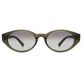 Front view of Bedford Sunglasses in Green/Olive Gradient