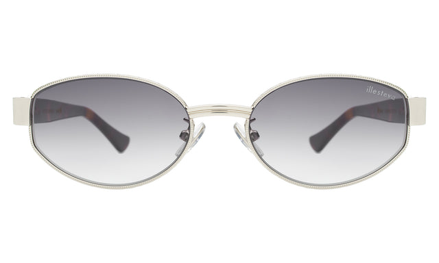 Bellagio A Sunglasses front view in Silver/Havana with Grey Gradient