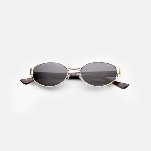 Bellagio A Sunglasses side view in Gold/Havana / Grey