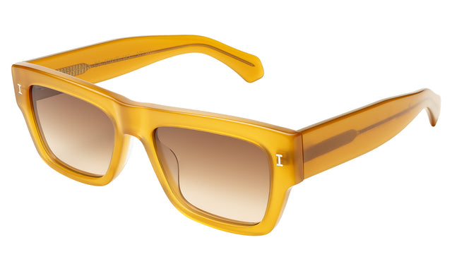 Belluna Sunglasses side view in Honey / Brown Flat Gradient