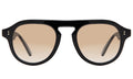 Front view of Bergen III Sunglasses in Black/Taupe Gradient
