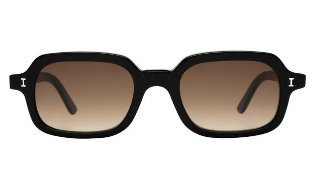 Berlin Sunglasses in Black with Brown Gradient